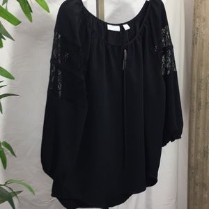 NWT New York & Company Black Blouse